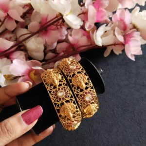 Antique Lakshmi Designer Bangles (2 nos)