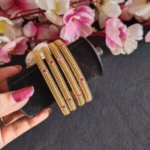 Simple Designer Bangles (2 nos)