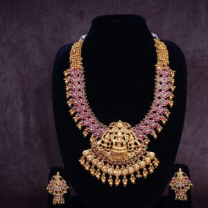 antique long neckalce set