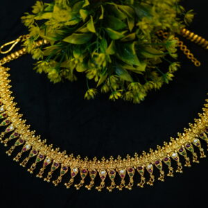 Simple Gold Finish Hip Chain