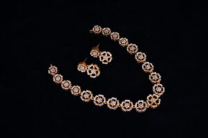 American diamond neck piece