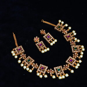 American diamond neck piece