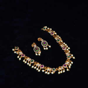 Premium Elephant Designer Multistone Necklace