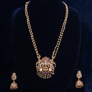 Premium Lakshmi Designer Long Necklace Set