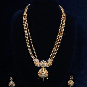 Premium Lakshmi Designer Long Necklace Set