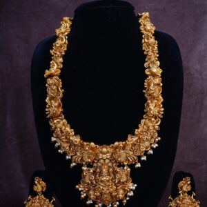 Antique Lakshmi Designer Long Necklace Set