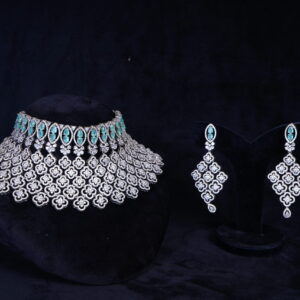 Green Stone Designer AD Choker