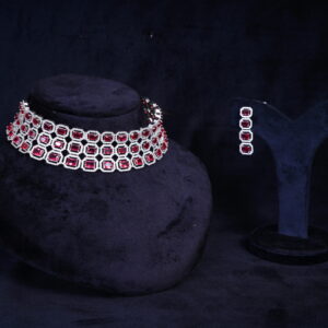 Red Stone Designer AD Choker