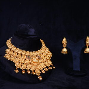 Exclusive Gold Tone Lakshmi Designer Choker set
