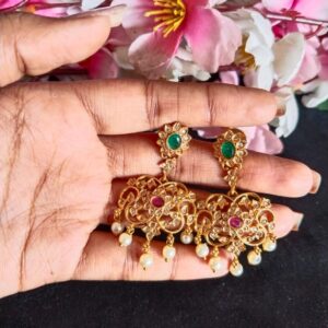 Simple Multistone Designer Earring