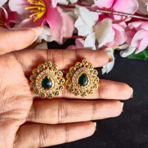 Green Stone Designer Earring