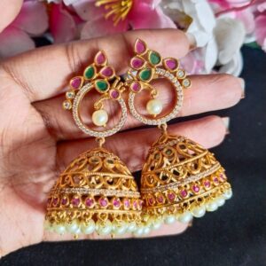 Multistone Pearl Beads Designer Jumki