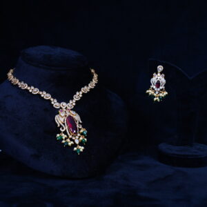 Premium Redstone Necklace Set