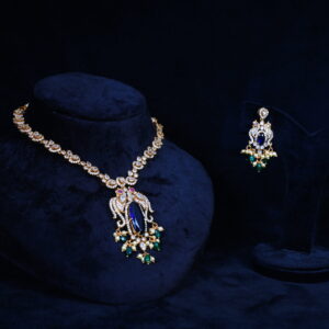 Premium Bluestone Necklace Set