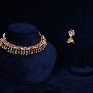 Elegant Multistone Designer Necklace Set