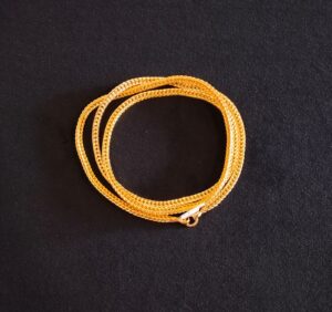 Gold finish long chain