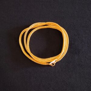 Gold finish long chain