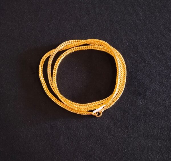 Gold finish long chain