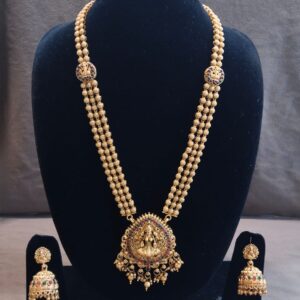 elegant lakshmi designer long haram set