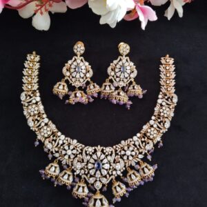 Premium Victorian Necklace with Purple Stones